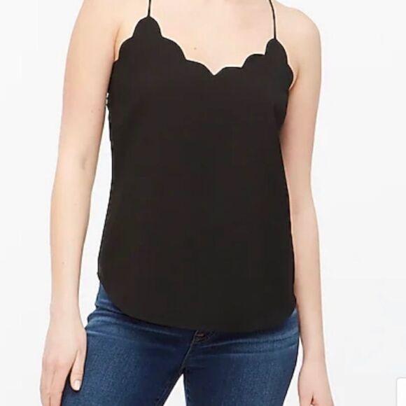 NWT J. By J. Crew Scallop Racer Back Cami size 2 - Picture 1 of 11